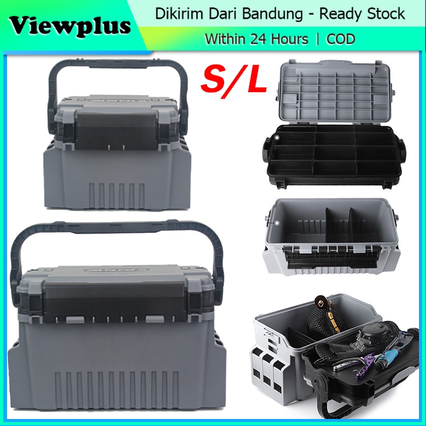 Tackle Box Pancing Kotak Peralatan Pancing Jigging Lure Box Fishing Box Mancing Serbaguna Besar Keci