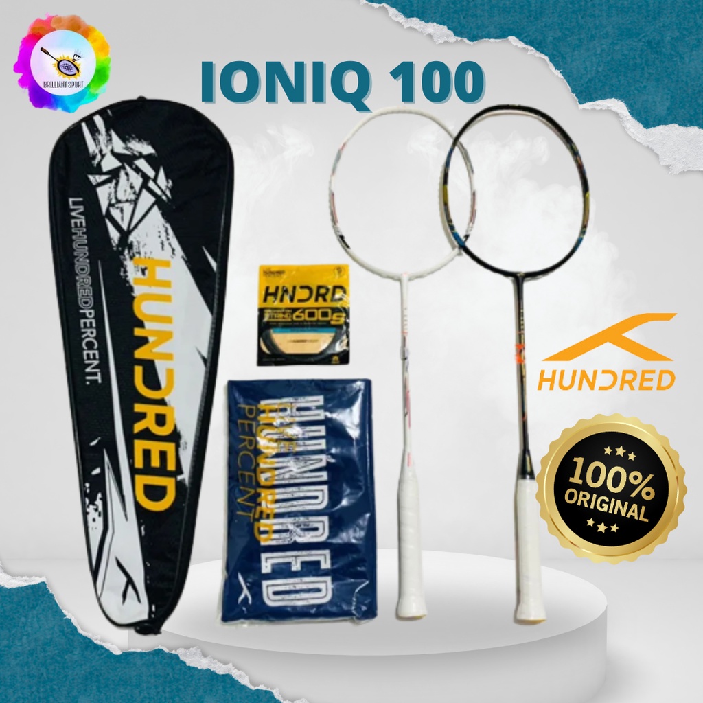 RAKET BADMINTON HUNDRED IONIQ 100 HNDRD IONIQ 100 ORIGINAL 100%