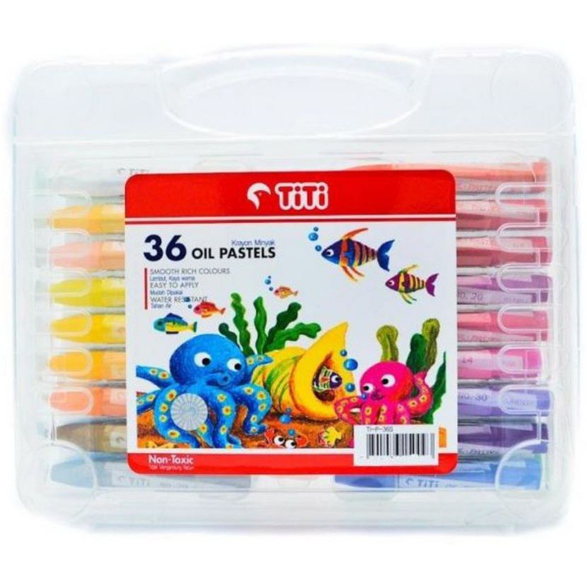 

23A. [ MURAH ] Titi Krayon Minyak 36 Warna / Crayon 36 Colors Oil Pastels