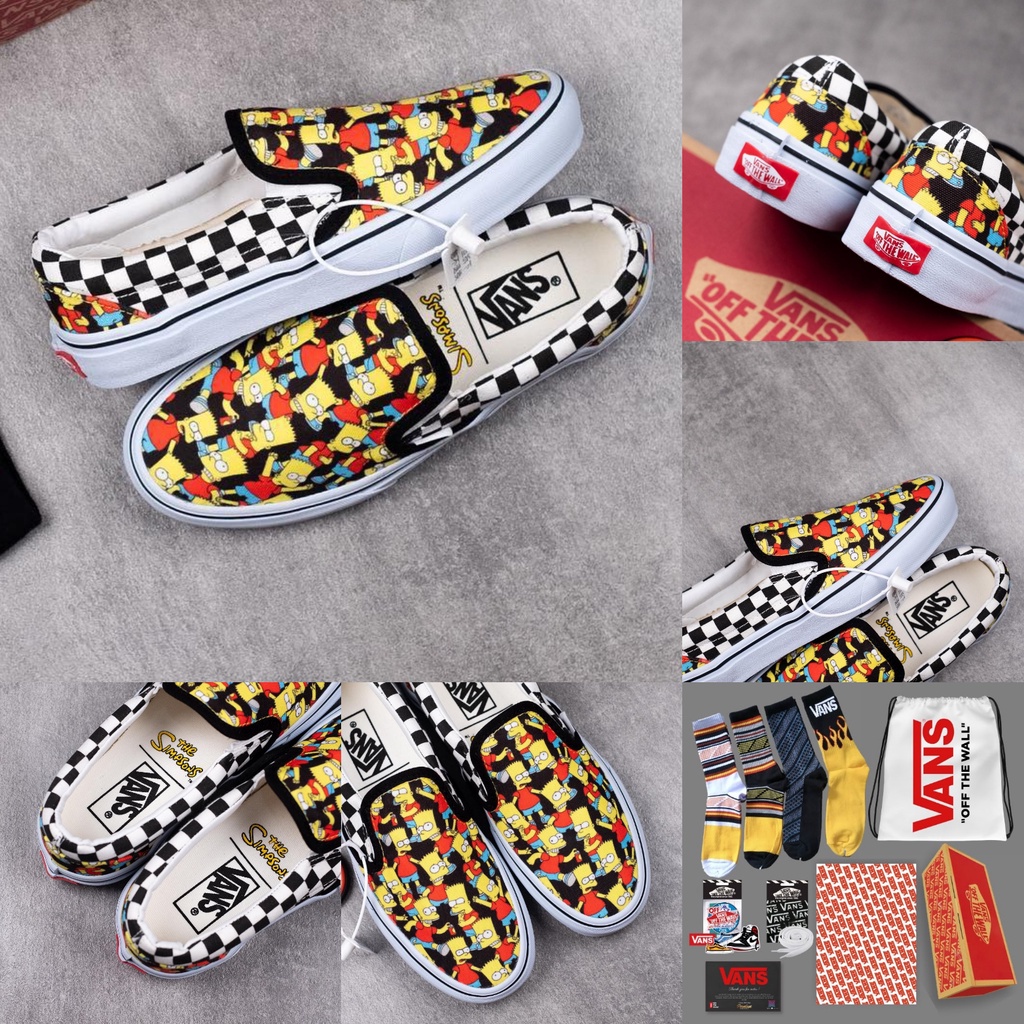 Sepatu VANS SLIP ON THE SIMPSONS BART WIDE ORIGINAL BNIB China