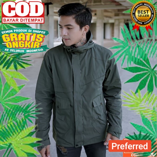 Jaket Parka Gunung Pria Wanita Dustine Anti Angin Original NWS Kekinian// ANAK DEWASA REMAJA JAKET E