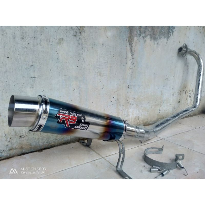 KNALPOT R9 MUGELLO RACING PNP R15 VIXION OLD NVL NEW SATRIA FU JUPITER MX CB 150 MEGAPRO TIGER VERZA