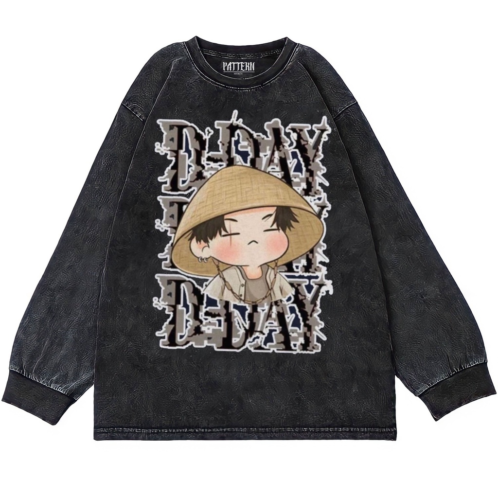 Patternmerch "agust d suga d day chibi" Oversize T-Shirt | Longsleeve Oversized | washing tee | Kaos