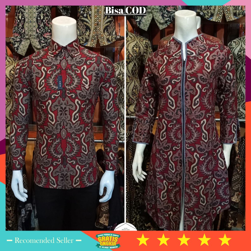⭐⭐⭐⭐⭐ Baju Couple Premium murah Untuk anak remaja Pasangan Romantis / Batik Couple Slimfit | Baju Ba