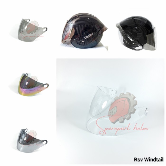 Kaca helm RSV Windtail Visor helm RSV Windtail - Clear