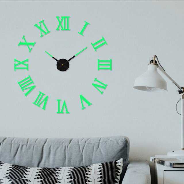 ‼️COD‼️ LCKMNOFCLSTR  Jam Dinding Besar DIY Giant Clock Glow in The Dark 80-130cm - DIY-106 ‼️COD‼️