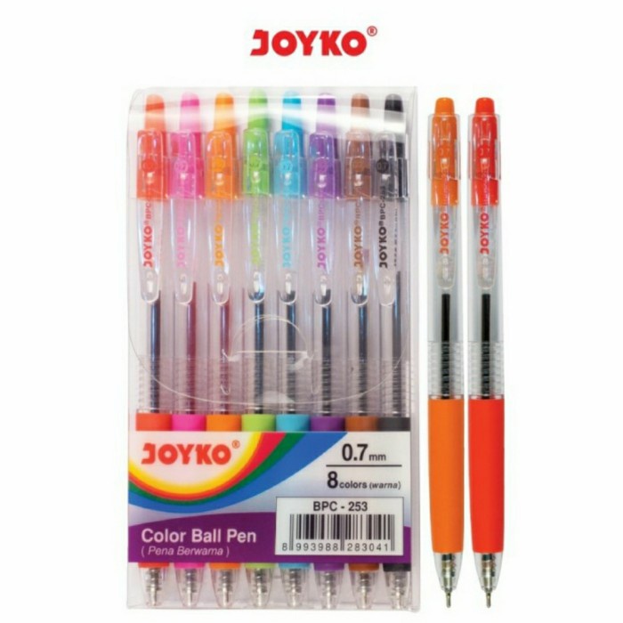 

Gel Pen JOYKO Warna BPC-253 (1 Set isi 8 Pcs)