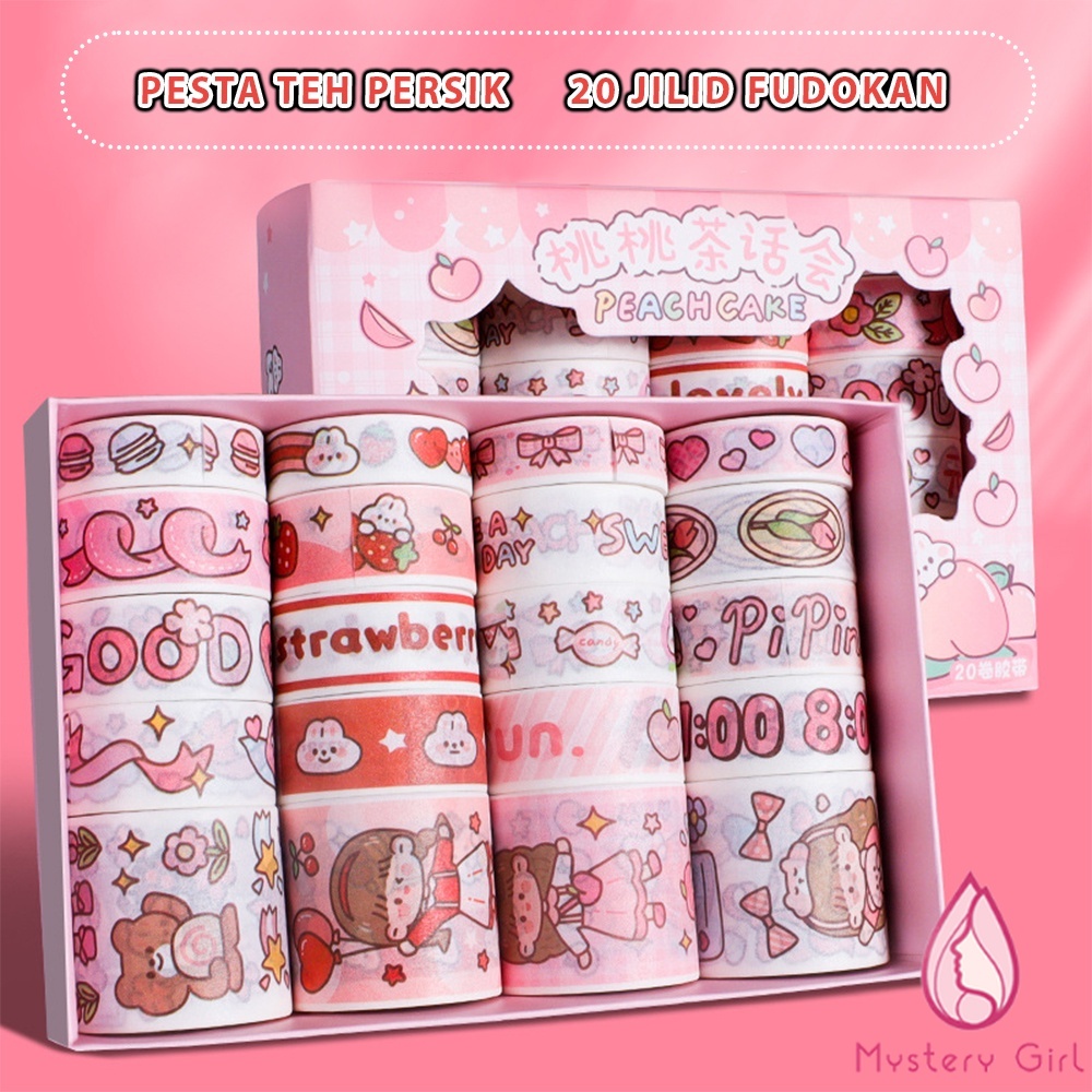

BOX Sticker gulung Set Washi Tape Deco Tape Roll Karakter Lucu Cutesticker HP Notebook