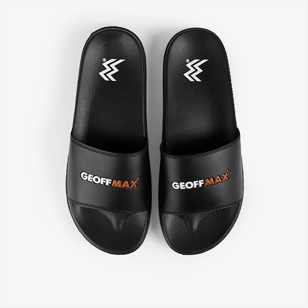 COD Geoff Max - Wigora Black | Sandals Slipper | Sandal Selop | Sandal Slide | Sanda Pria Wanita
