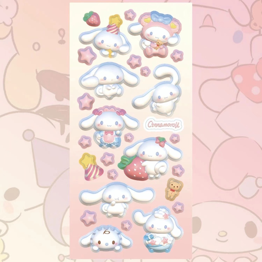 STIKER MOTIF SANRIO LUCU DAN  MURAH / STIKER DEKORASI JURNAL DIARY