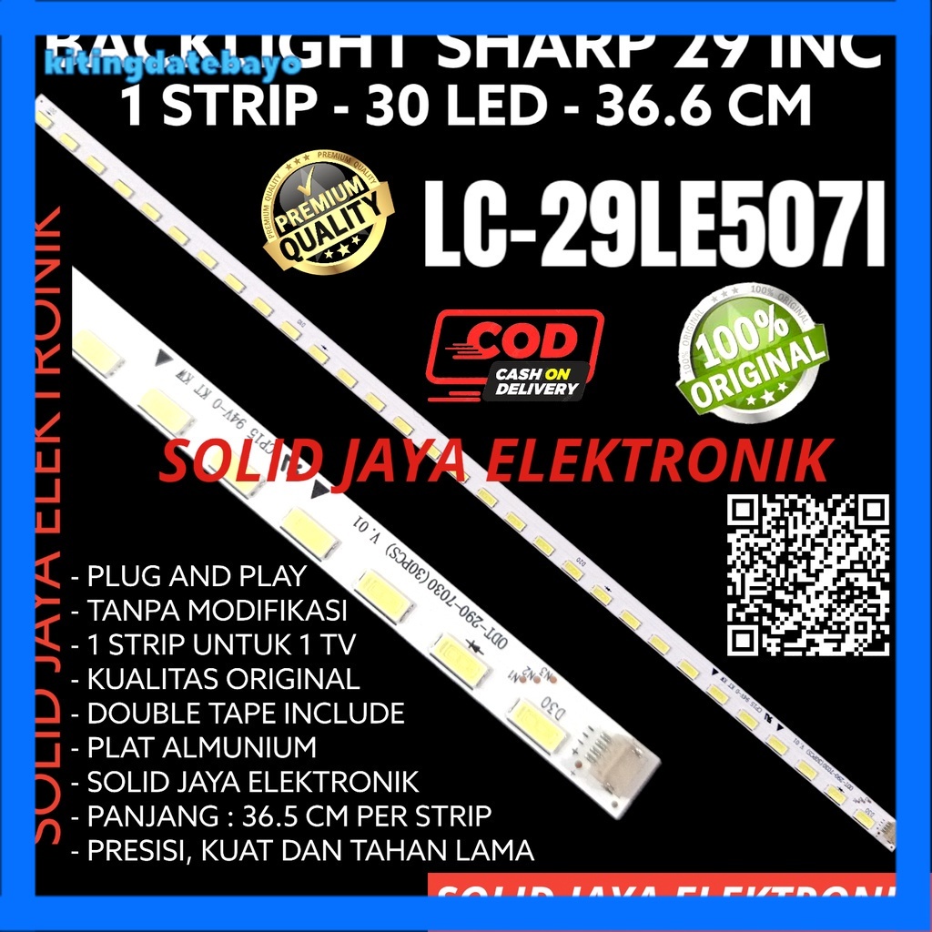 Backlight Tv Led Sharp 29 Inc Lc 29Le507 29Le507I 29Le5071 29Le Lampu Bl Lc-29Le507 Lc-29E507I