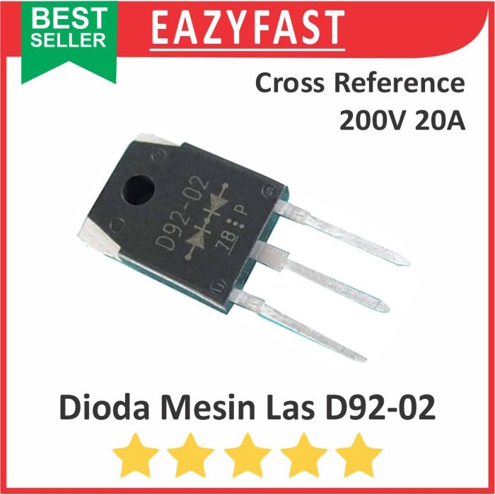 Dioda Mesin Las D92 D92-02 Cross Reference D9202 Diode UltraFast Array