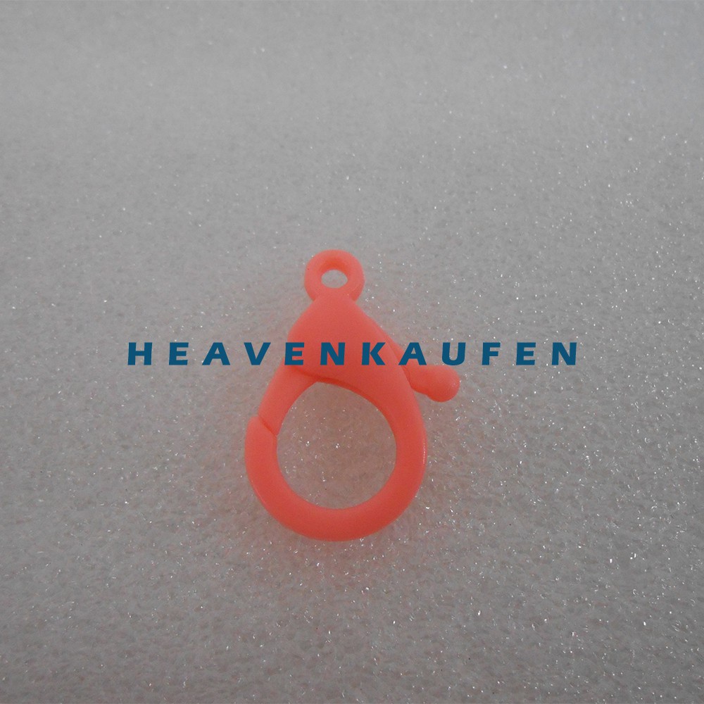 GROSIR Kokot Udang / Kait Lobster Plastik Panjang 3 cm Diameter Lubang Tali 2,5 mm Warna Salem Peach