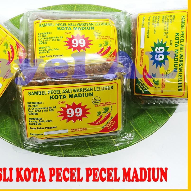 

Promo⭐Sambal Pecel Jeruk Purut - Bumbu Pecel - Bumbu Kacang Sangrai Tanpa Minyak cap 99