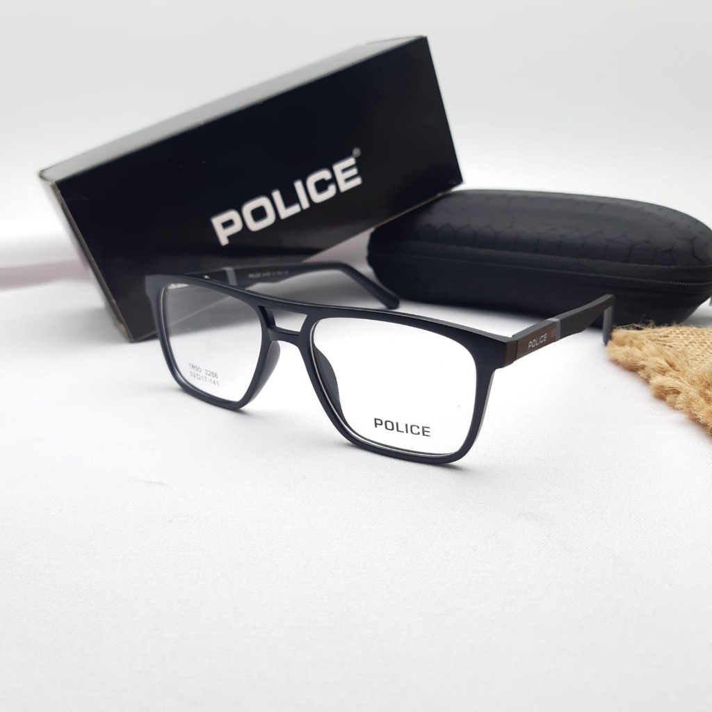 KACAMATA FRAME POLICE 2286 FULLSET ORIGINAL MATERIAL FRAME POLYCARBONATE LENSA PLUS/MINUS PHOTOCROMI