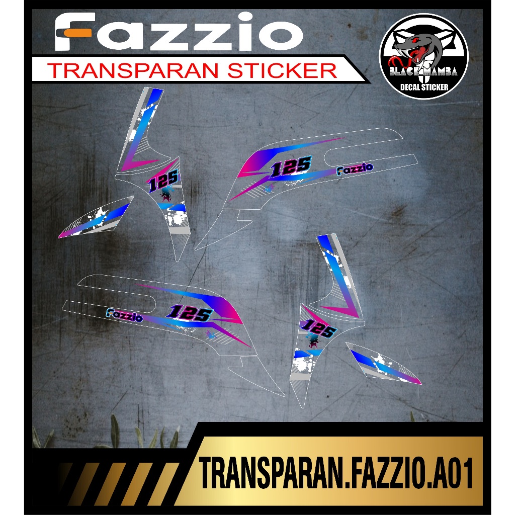 STRIPING TRANSPARAN  FAZIO  STICKER TRANSOARAN FAZIO ROBOT CODE A01