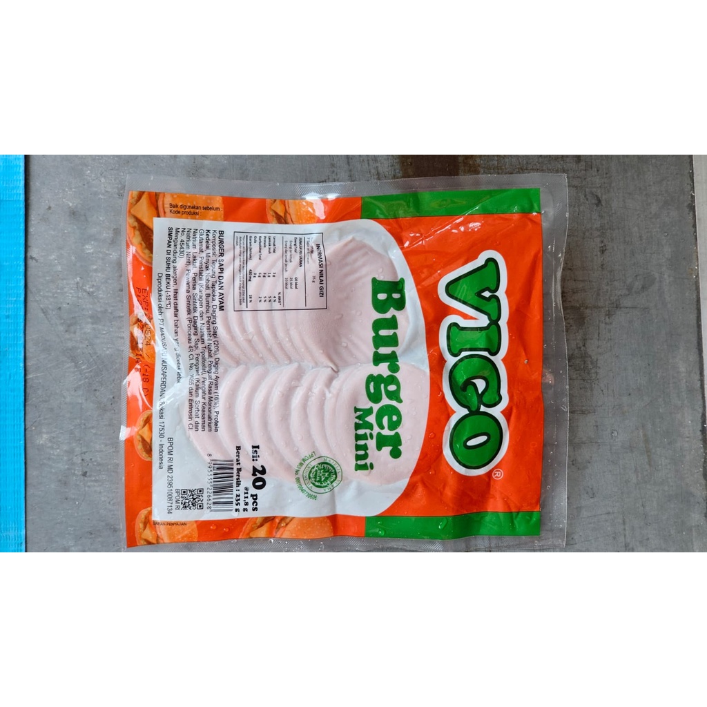 

VIGO MINI BURGER ISI 20 280GR - FROZEN FOOD BERKAH DAN HALAL