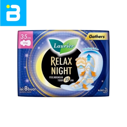 Laurier Relax Night Gathers 35cm Wing 8P