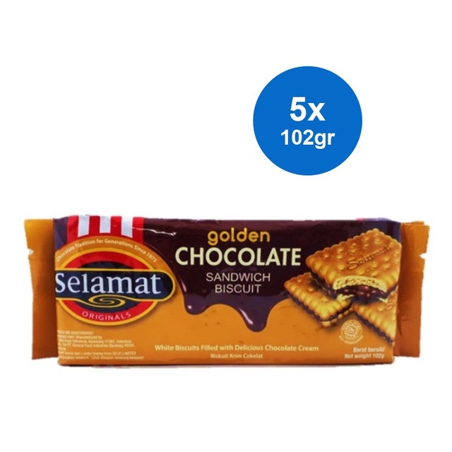 

Selamat Golden Biscuit Chocolate 102 gr x 5