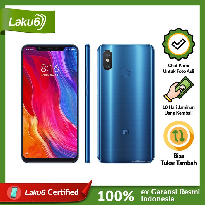 Xiaomi Mi 8 6GB/128GB Bekas Resmi Indo