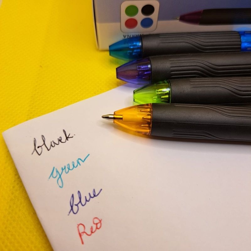 

Murah (12pcs) Bolpen Ballpoint Bolpoin Pena Pulpen 4 warna 4in1 Quattro 0.7mm