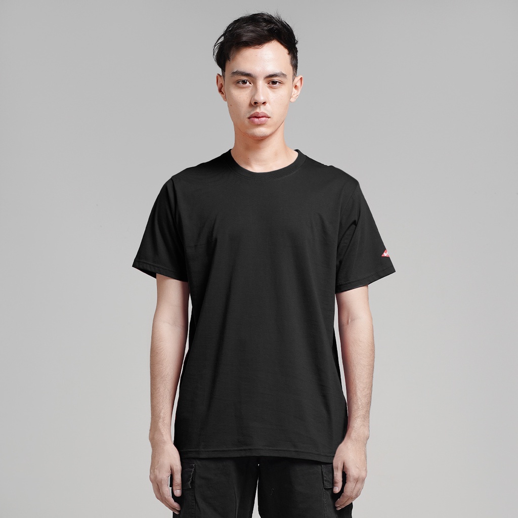 [HOT] Lee Cooper T-shirt Basic Regular Tee Black T-shirt pria