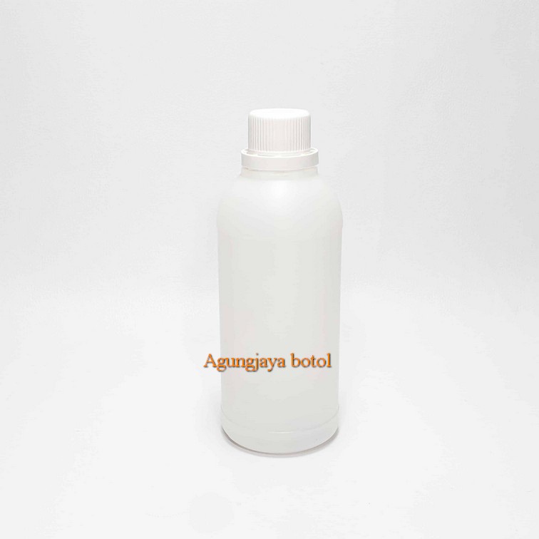 Botol 500 ml Natural Bulat / Botol Plastik / Botol Pupuk / Botol Pupuk Kosong / Botol Obat Cair / Bo