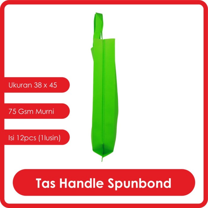 

GOODIE BAG SPUNBOND HANDLE LUSINAN 38x45 / Kantong Belanja Murah