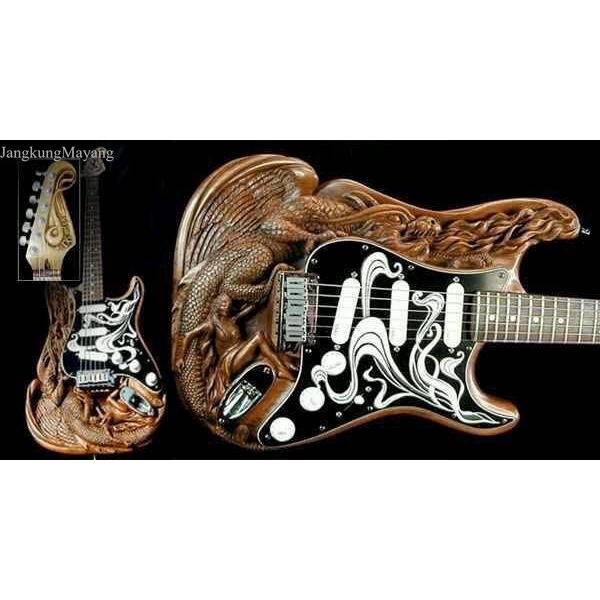 

body gitar ukir kayu mahoni super bahan MENTAHAN TNP KLENGKAPAN fnx016 murah