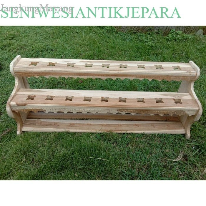 

Jagrak Keris Isi 18 Belum Finishing - A139 antik