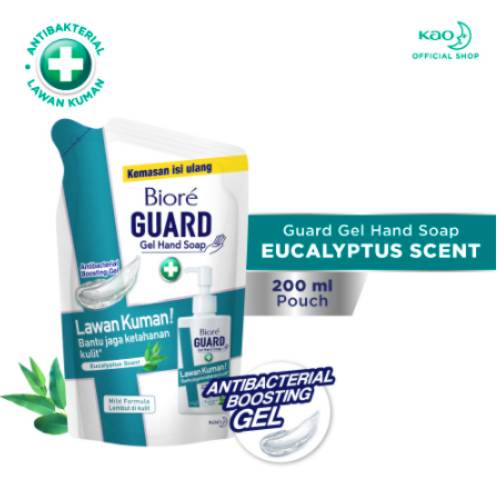 Biore Guard Gel Hand Soap Eucalyptus 2x200ml