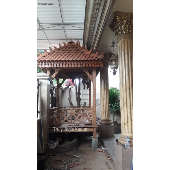 Termurah Gazebo ukir Kudus Bale Bengong Bali kayu JATI RECYCLED