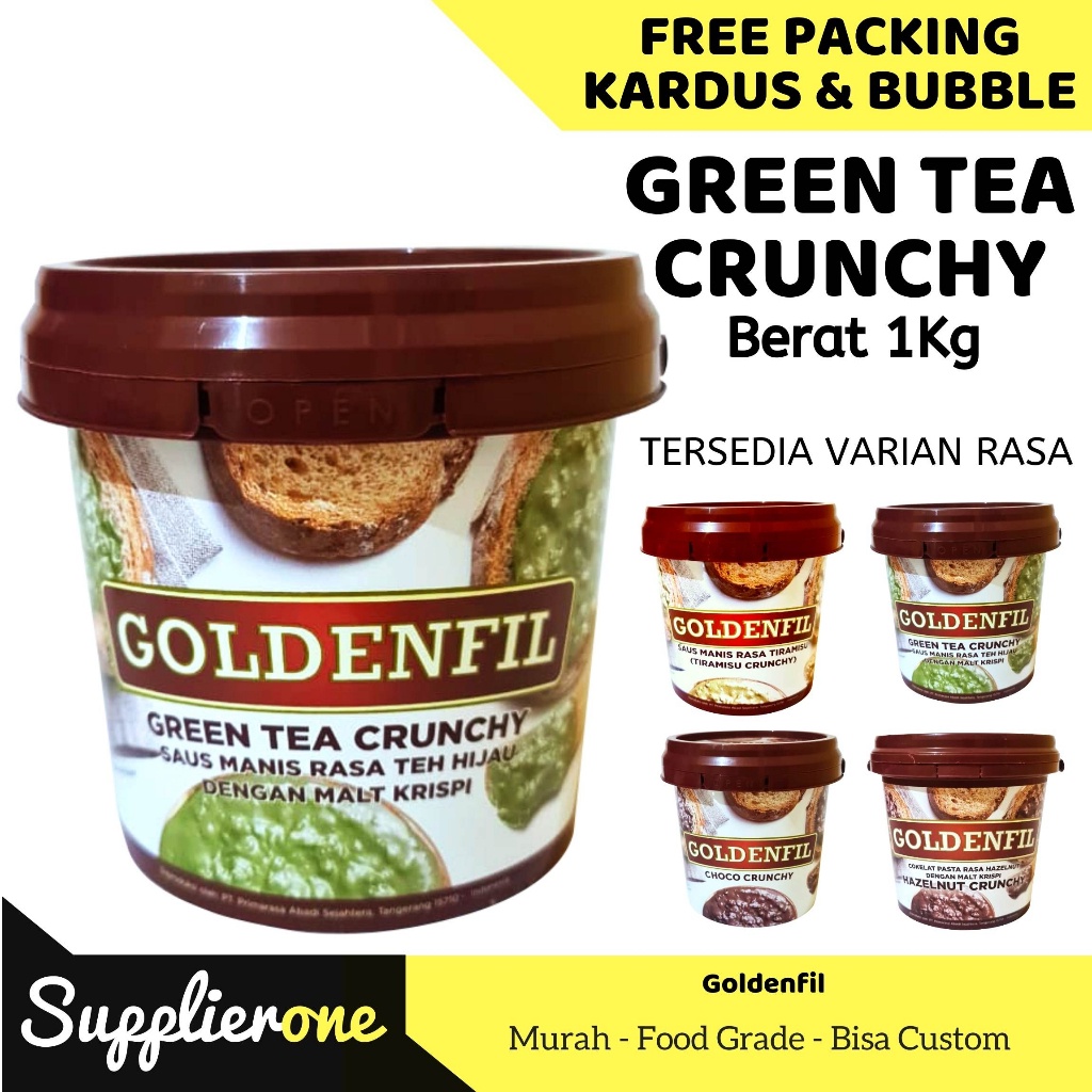 

Ay00! Goldenfil Classic Crunchy / Selai Roti Bakar / Toping Roti / Selai Roti / Selai Coklat /Olesan