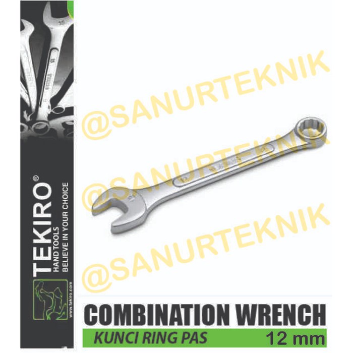 Kunci Ring Pas / Combination Wrench TEKIRO 12mm / 12 mm