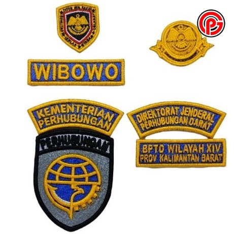 Best Seller Bordir Timbul PDH Kemenhub / Bordir Logo TImbul PDH Kemenhub / Logo Bordir TImbul PDH Ke