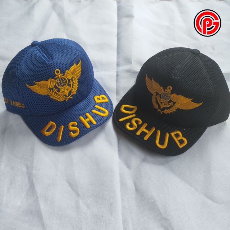 Best Seller Topi Logo Wing Dishub / Topi Wing Dishub / Topi Jaring Logo Wing Dishub / Topi Lapangan 