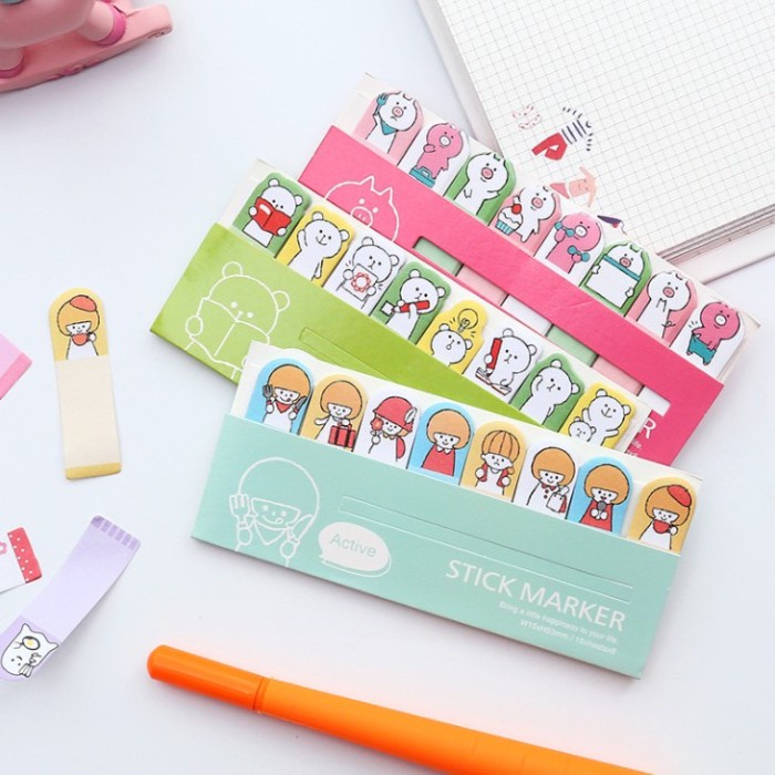 

Stick Note Pembatas Buku Lucu Notes Memo Karakter Isi 120 Lembar 02