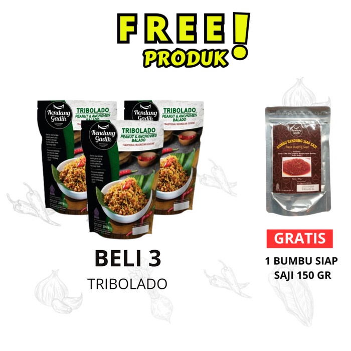 

PAKET 3 PCS TRIBOLADO TP