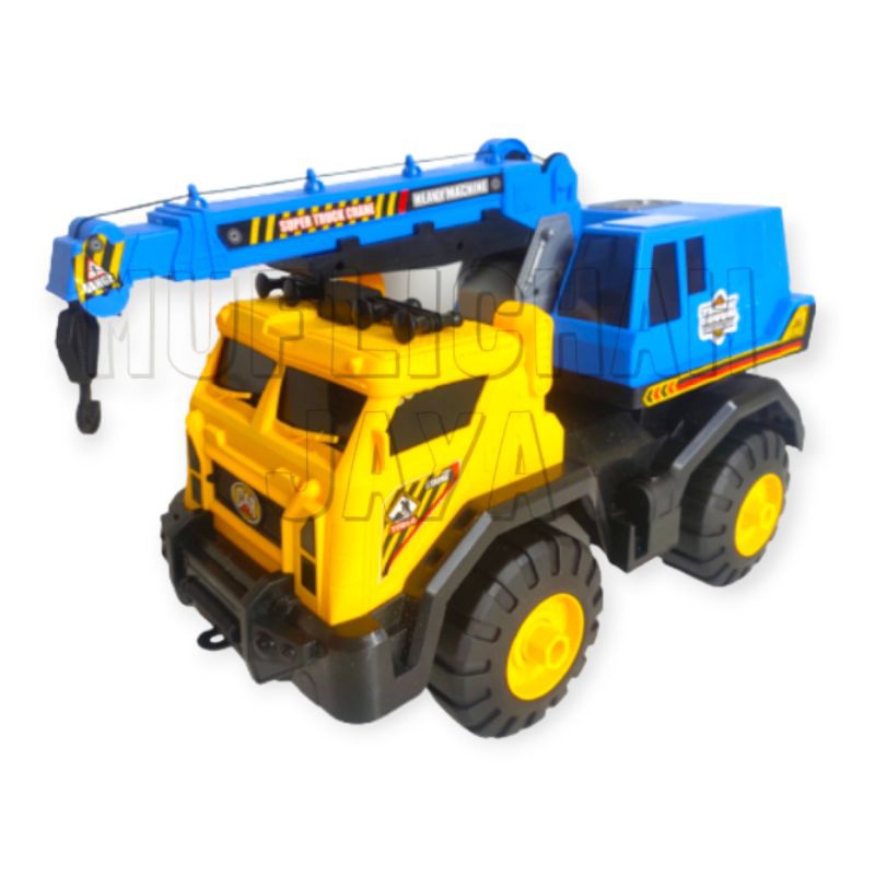 Mainan Anak Truk Kontruksi Jumbo Crane / Mainan Truk Derek Jumbo / Mainan Truk Kontruksi Derek Jumbo