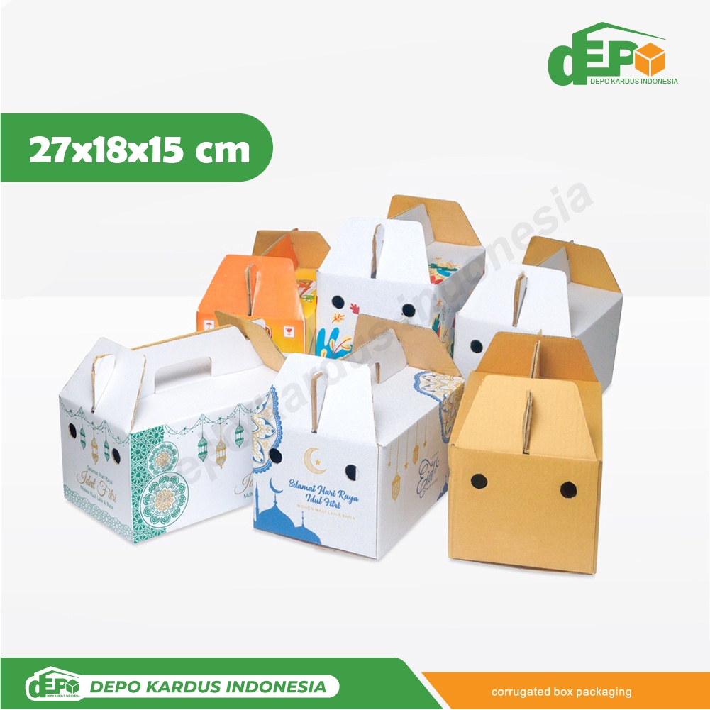 

Box 27X18X15 cm(Jinjing) Box Parcel/boxhandle/Kardus/Parcel jinjing/Parcel kecil/Parcel/Parcell/Lebaran/Parcel lebaran/Idul Fitri/Fitri/Eid Mubarak/Ied/Eid/Mubarak/Paket/Sembako/Hampers/Normal/tinggi15