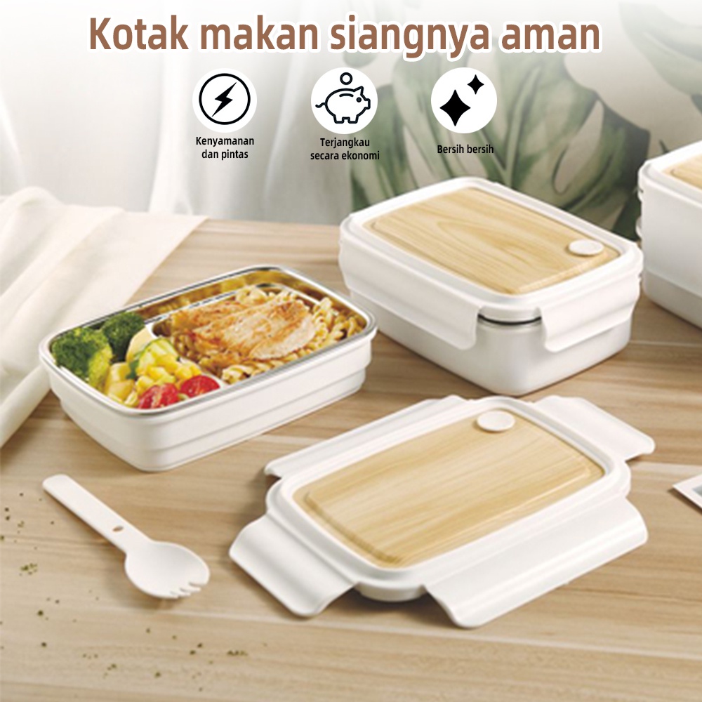 Kotak Makan Anak Tempat Makan Kotak Bekal Stainless Steel Lunch Box Meal Box Stainless Steel