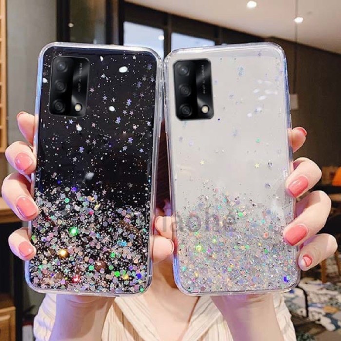Soft Case Oppo A95 Case Premium Glitter Cover Luxury Casing