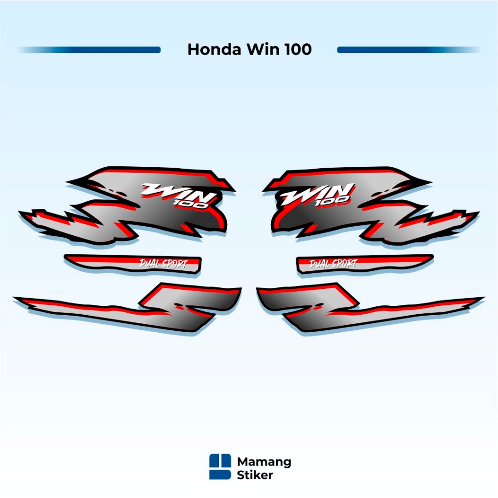 Striping Honda Win 100 Original Variasi Traill Japan Jepang Custom Racing 1984 2002 2003 2004 2005