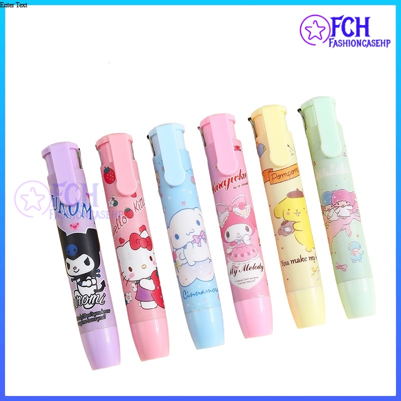 

FCH- PENGHAPUS PENSIL MEKANIK MOTIF KARAKTER KARTUN SANRIO DAN PEMANDANGAN AESTHETIC LUCU / MECHANIC ERASER FOR PENCIL SANRIO AND SCENERY EDITION LG