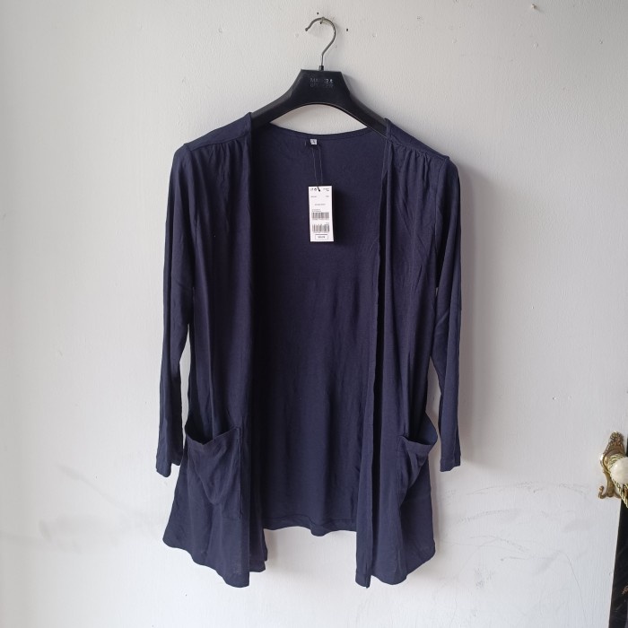 Outer wanita biru Dongker Outer Cardigan wanita Terbaru