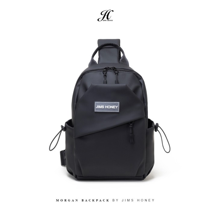 Jims Honey - Morgan Waist Bag - Tas Pinggang Pria & Wanita  - Black JH 805