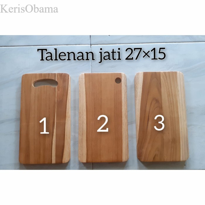 Talenan Jati / Telenan Jati Kecil 27 X 15 cm - 3. Polos Jati murah