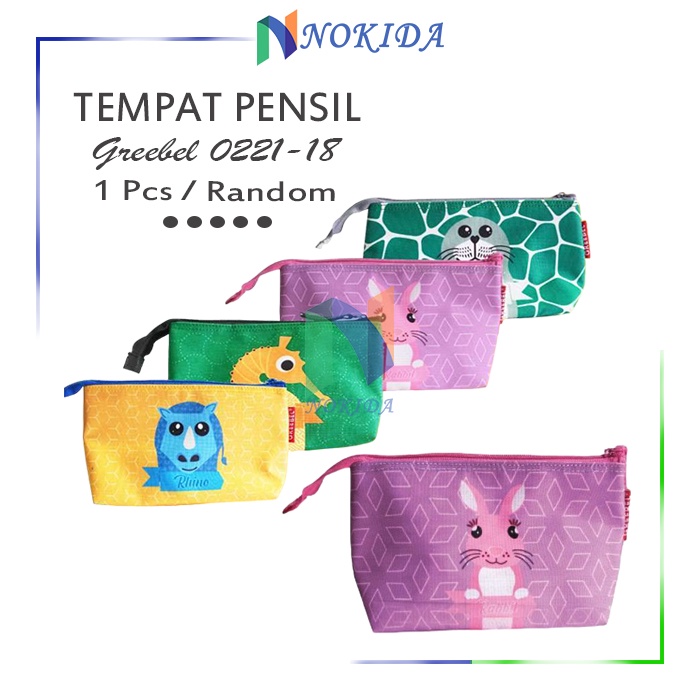 

Nokida Kotak Pensil Karakter Greebel 0221-18 / Pouch Serbaguna / Dompet Aksesoris / Pencil Bag