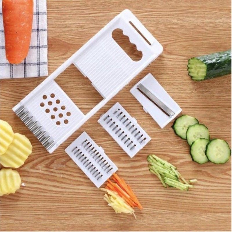 Parutan Serbaguna Multifungsi Putih 4 in 1 | Alat Pemotong Buah & Sayur | Parutan Sayur dan Buah Ser
