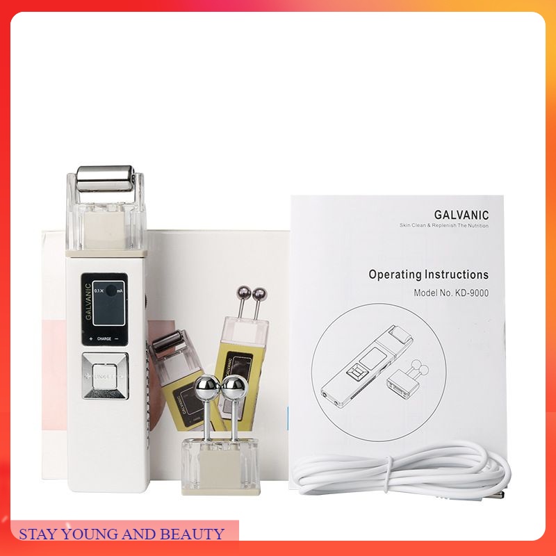 alat galvanic spa pijat wajah galvanis microcurrent skin firming anti aging keriput anti penuaan eva